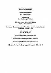 60 Jahr-Jubiläum vom Bund der Heimat- und Trachtenvereine Kärnten
